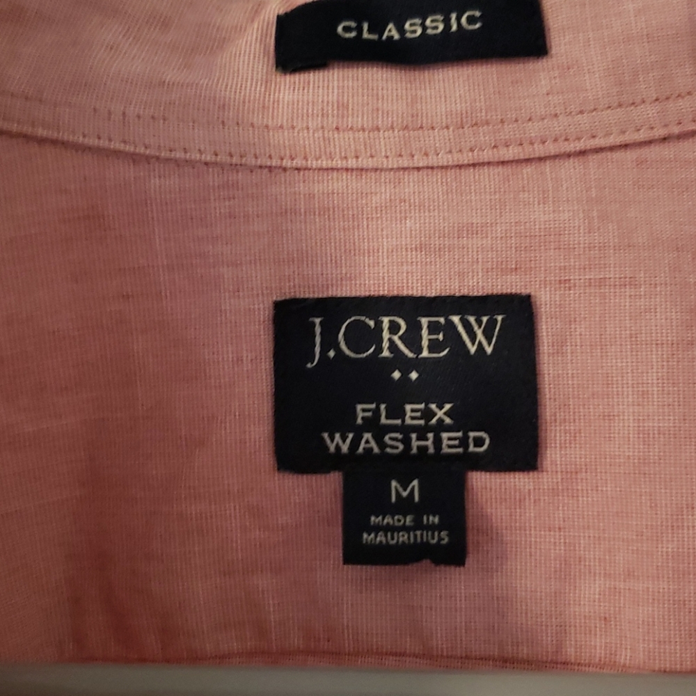 J Crew Solid Regular Flex Casual Shirt Medium - image 2
